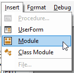 Writing VBA Code