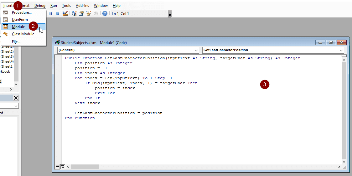 Using VBA Code