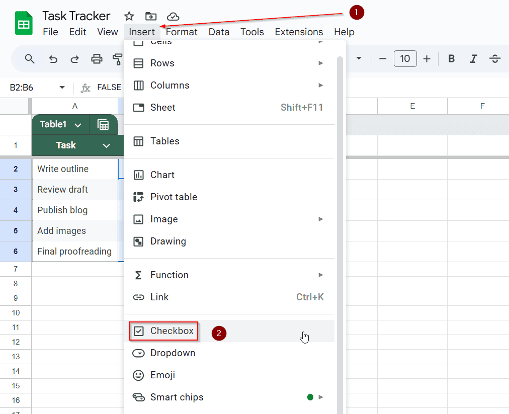 Autofill Date on the Sheet When a Checkbox Is Ticked