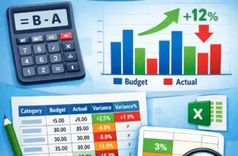 featured image- budget vs actual variance analysis with excel formula