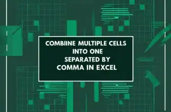 featured image - combine multiple cells into one separated by comma in excel