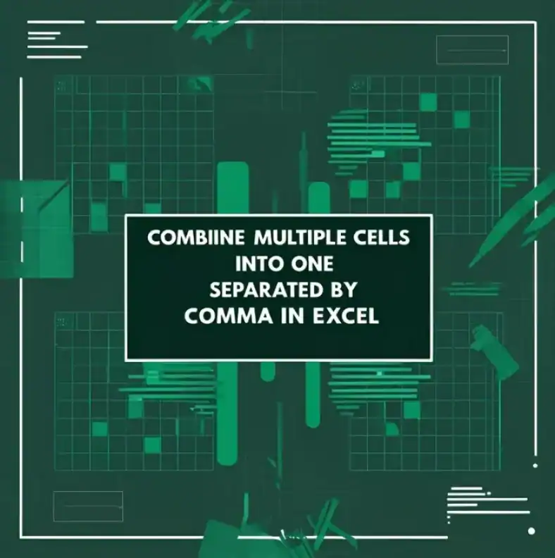 featured image - combine multiple cells into one separated by comma in excel