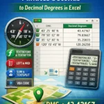 featured image - convert degrees minutes seconds to decimal degrees in excel