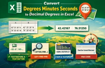 featured image - convert degrees minutes seconds to decimal degrees in excel