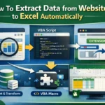 featured image - extract data from website to excel automatically