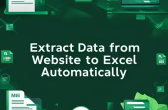 featured image - extract data from website to excel automatically
