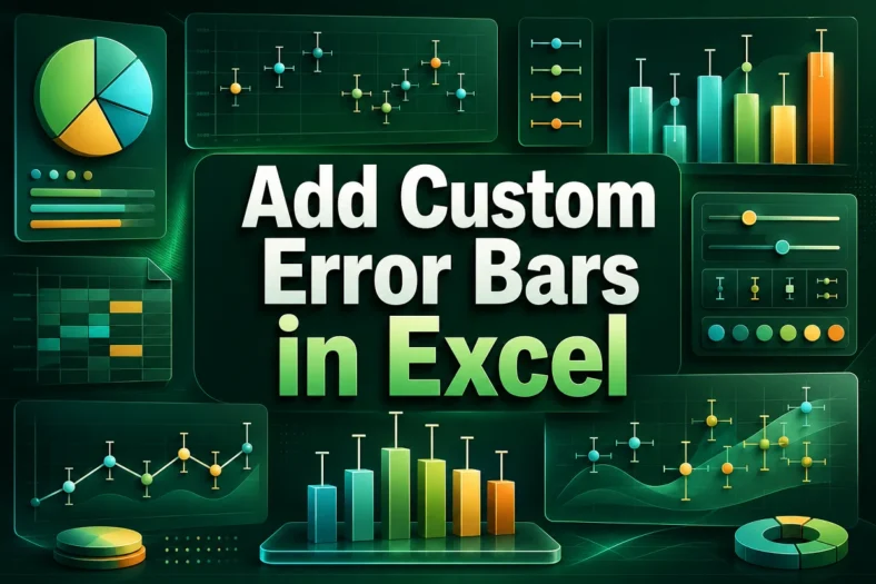 featured image - how to add custom error bars in excel