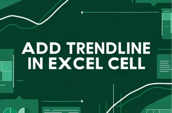 featured image - how to add trendline in excel cell