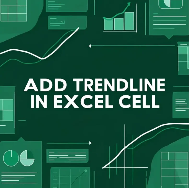 featured image - how to add trendline in excel cell