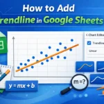 featured image - how to add trendline in google sheets
