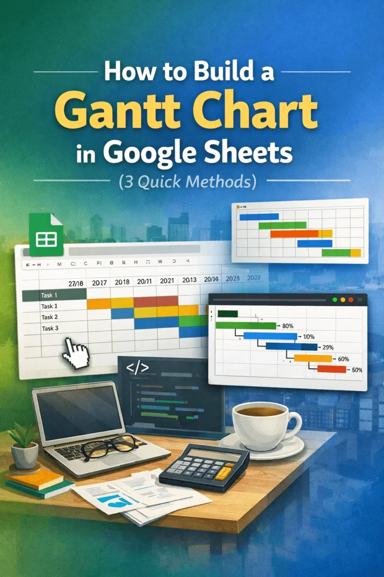 featured image - how to build a gantt chart in google sheets