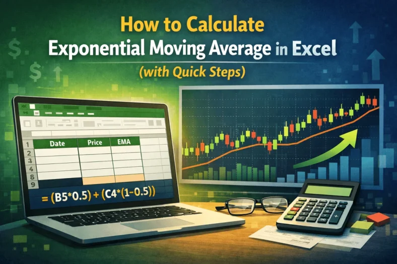 featured image - how to calculate exponential moving average in excel