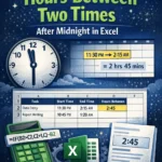 featured image - how to calculate hours between two times after midnight in excel