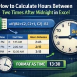 featured image - how to calculate hours between two times after midnight in excel