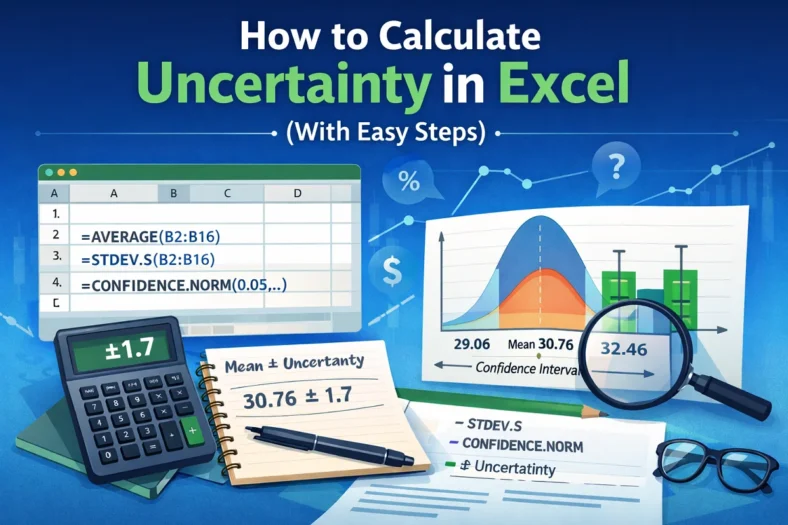featured image - how to calculate uncertainty in excel
