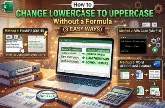 featured image - how to change lowercase to uppercase without formula in excel