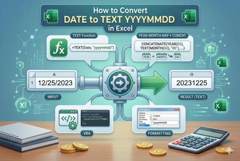 featured image - how to convert date to text yyyymmdd in excel