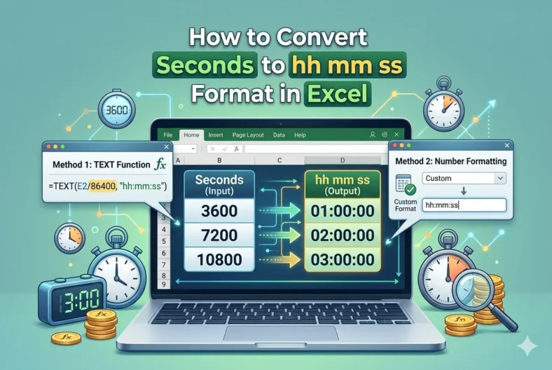 featured image - how to convert seconds to hh mm ss in excel