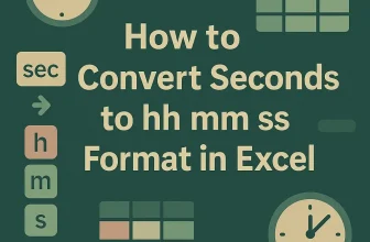 featured image - how to convert seconds to hh mm ss in excel