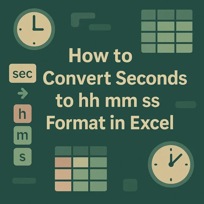 featured image - how to convert seconds to hh mm ss in excel