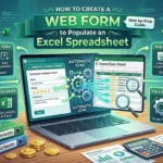featured image - how to create a web form to populate excel spreadsheet
