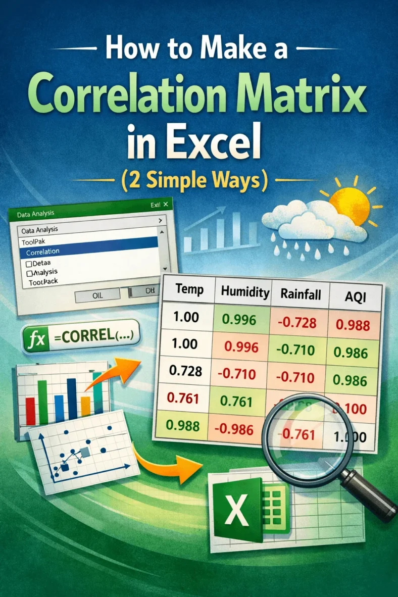 featured image - how to create correlation matrix in excel