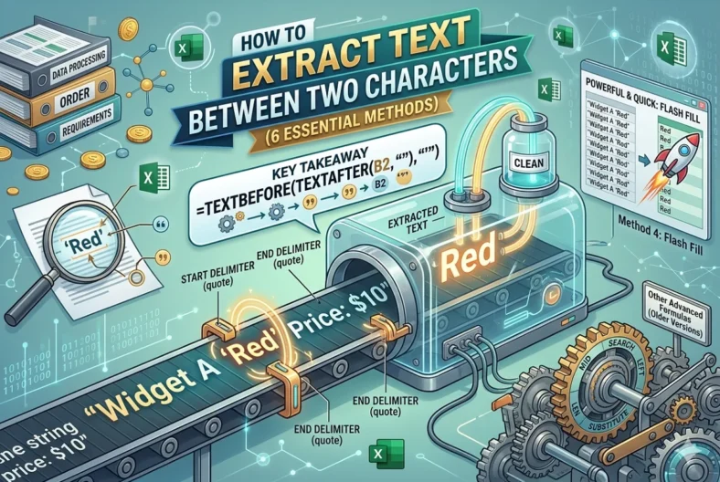 featured image - how to extract text between two characters in excel