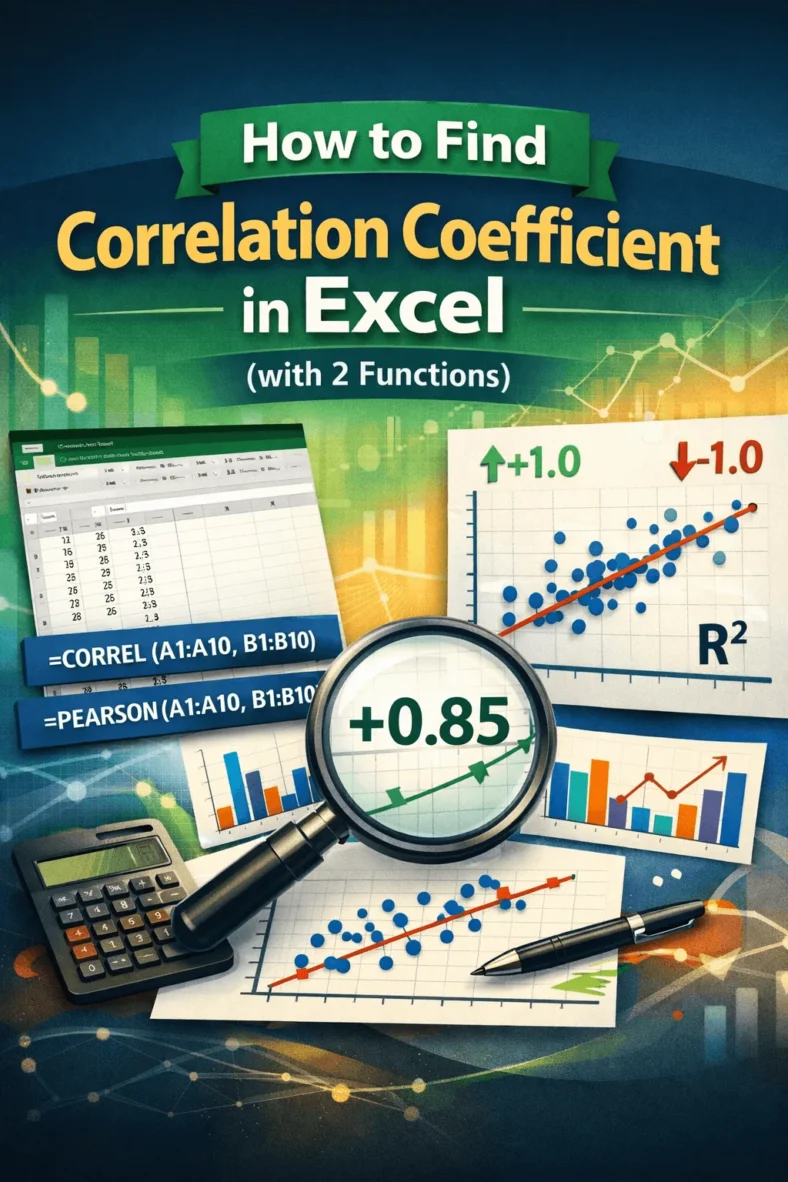 featured image - how to find correlation coefficient in excel