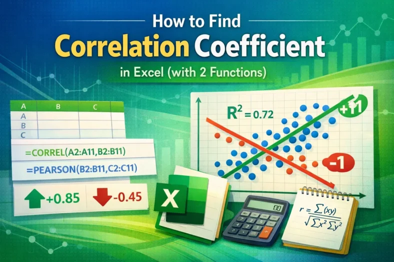 featured image - how to find correlation coefficient in excel
