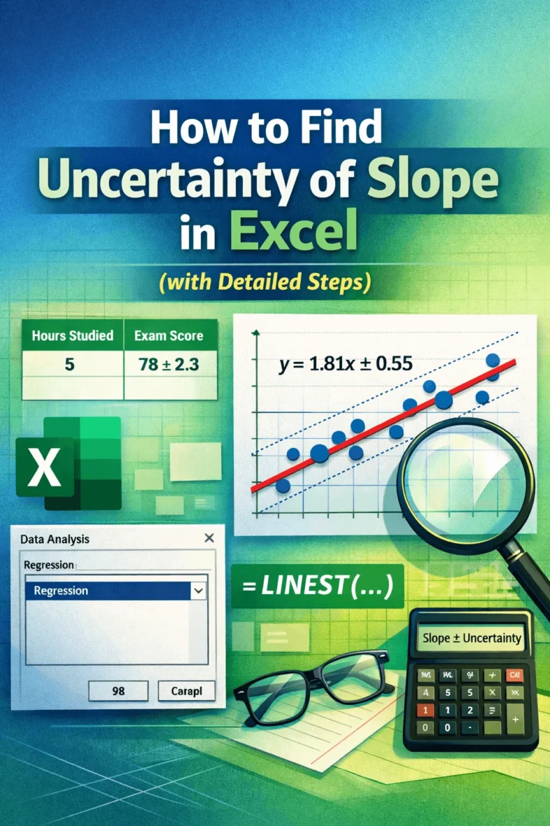 featured image - how to find uncertainty of slope in excel