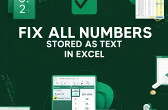 featured image - how to fix all numbers stored as text in excel