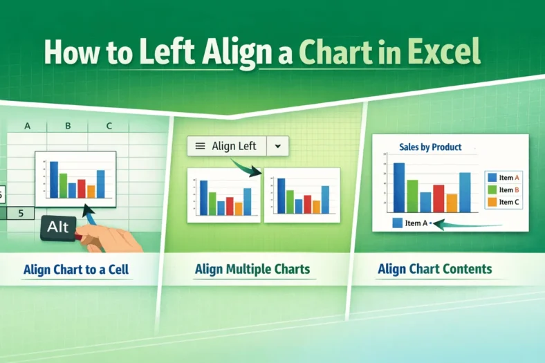 featured image - how to left align a chart in excel