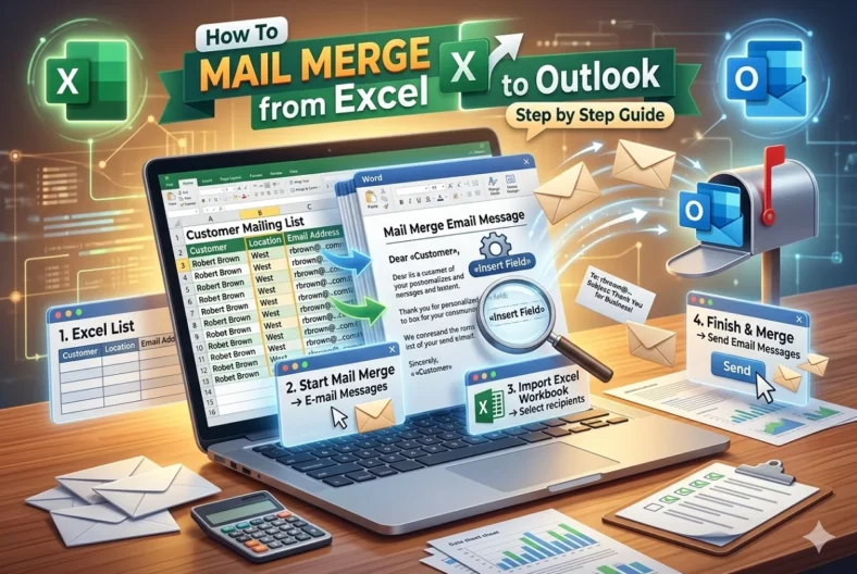 featured image - how to mail merge from excel to outlook