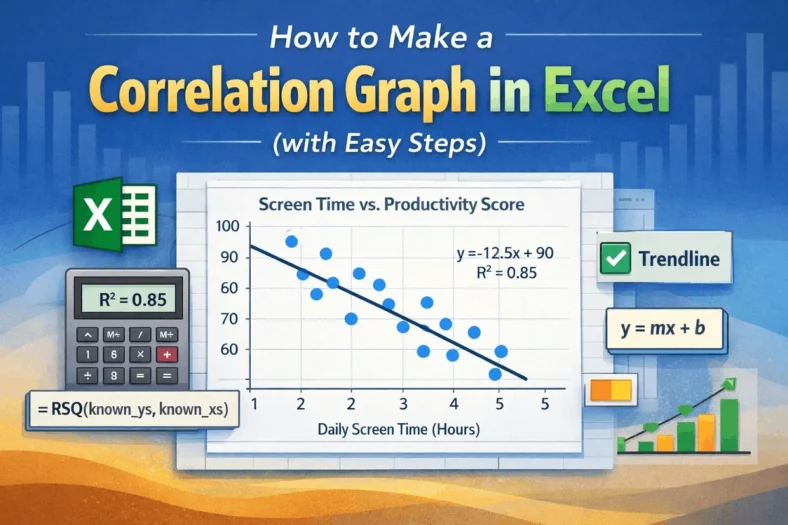 featured image - how to make a correlation graph in excel