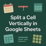 featured image - how to split a cell vertically in google sheets