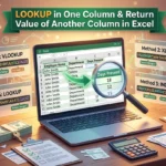 featured image - lookup value in one column and return value of another column in excel