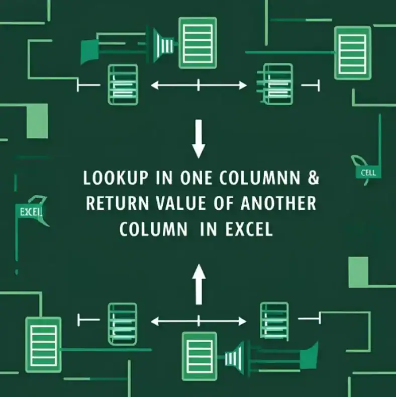 featured image - lookup value in one column and return value of another column in excel