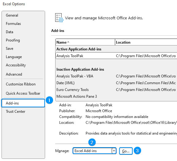 Excel Add-ins