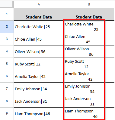 dragging diagonal data