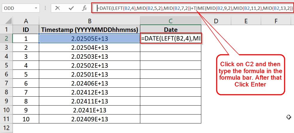 Using TEXT (Date+Time) Functions