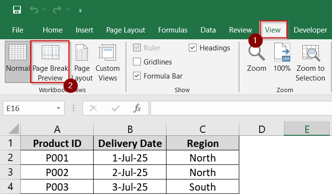 Applying Manual Insertion of Page Breaks (Repeatedly)