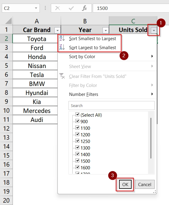Using Filter Toggles To Add a Sort Button