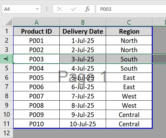 Applying Manual Insertion of Page Breaks (Repeatedly)