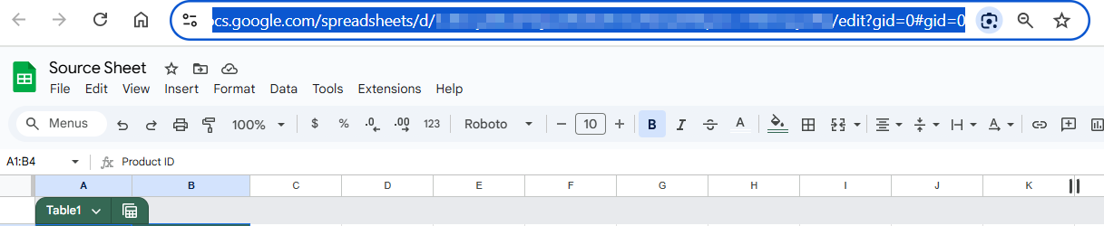 Always Use the Correct Spreadsheet URL Format