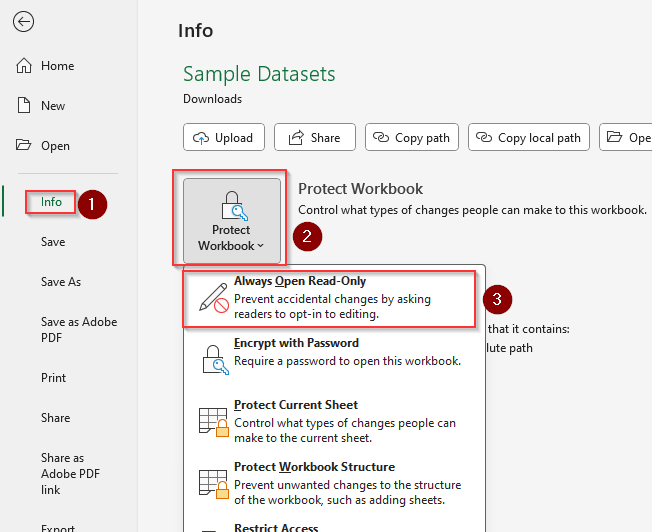 Activating Read-Only Mode