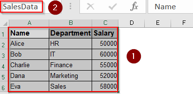 Utilize Named Ranges and Dynamic References