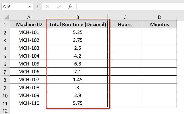 Separate Hours and Minutes Using INT and MOD Functions