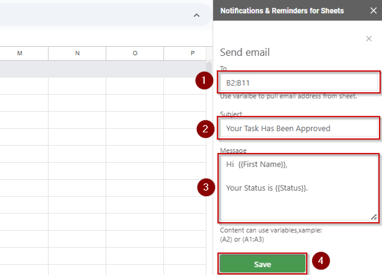 How to Send Emails Based on Cell Values in Google Sheets - Excel Insider
