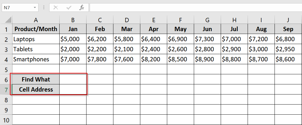 Implementing CELL + INDEX + MATCH for Horizontal Search