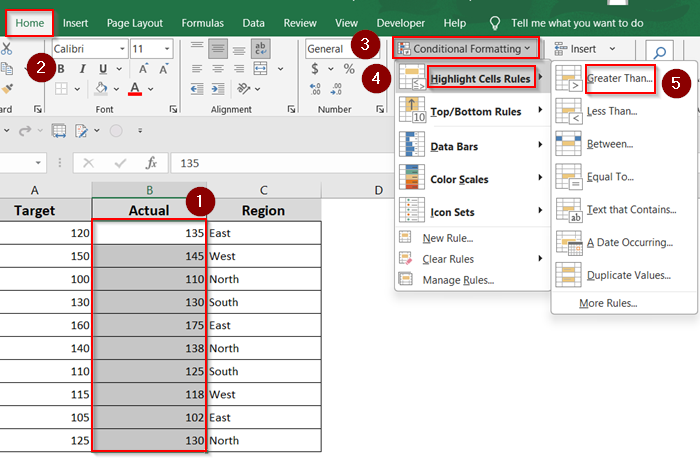 Use Built-in "Greater Than" Rule for Static Comparisons
